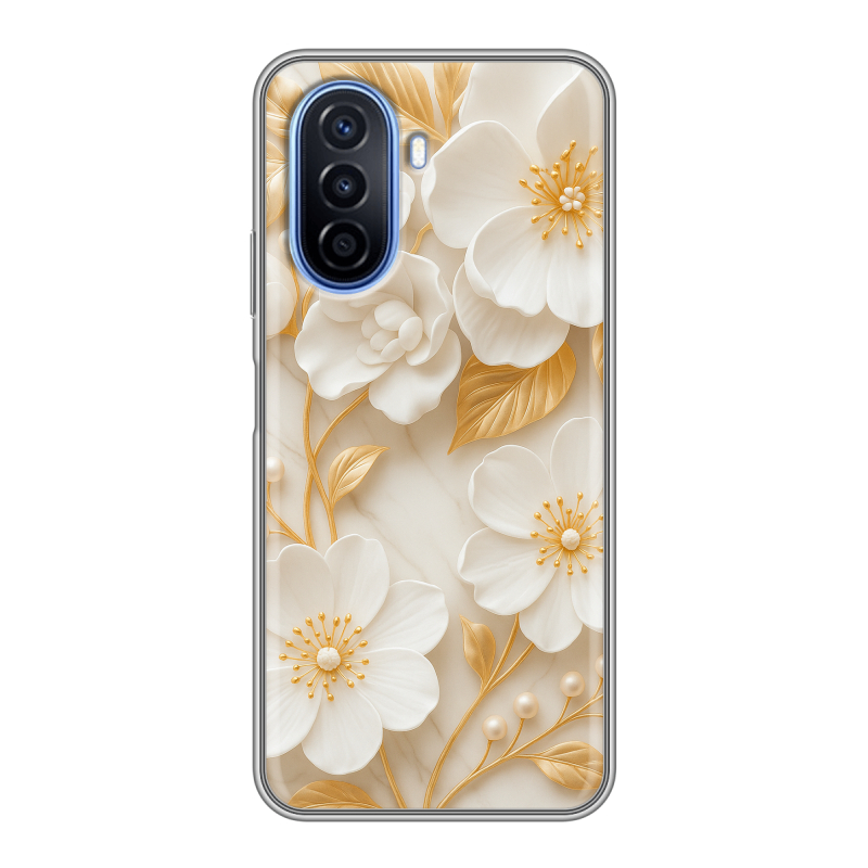Силиконовый чехол на Huawei Nova Y70 с принтом Цветы Силиконовый чехол на Huawei Nova Y70 с принтом Цветы