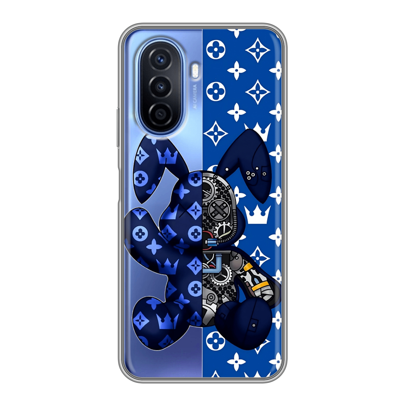 Силиконовый чехол на Huawei Nova Y70 с принтом Луи робот Силиконовый чехол на Huawei Nova Y70 с принтом Луи робот