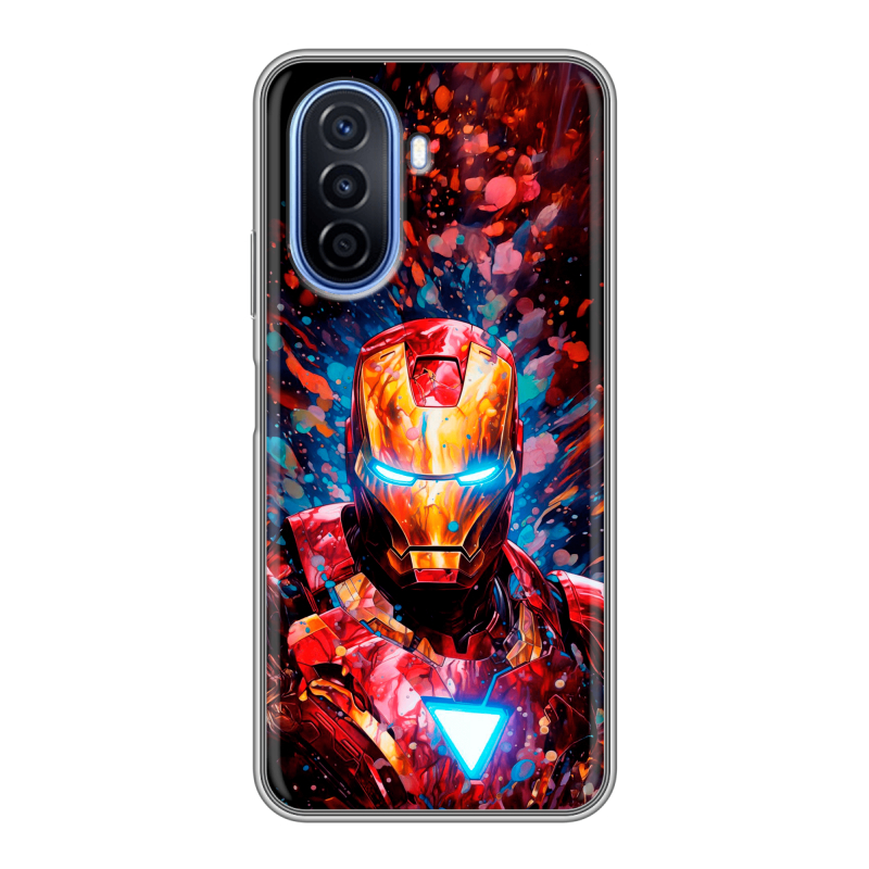 Силиконовый чехол на Huawei Nova Y70 с принтом Железный человек Ironman Силиконовый чехол на Huawei Nova Y70 с принтом Железный человек Ironman