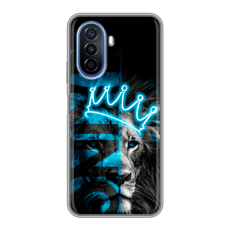 Силиконовый чехол на Huawei Nova Y70 с принтом Король лев Силиконовый чехол на Huawei Nova Y70 с принтом Король лев