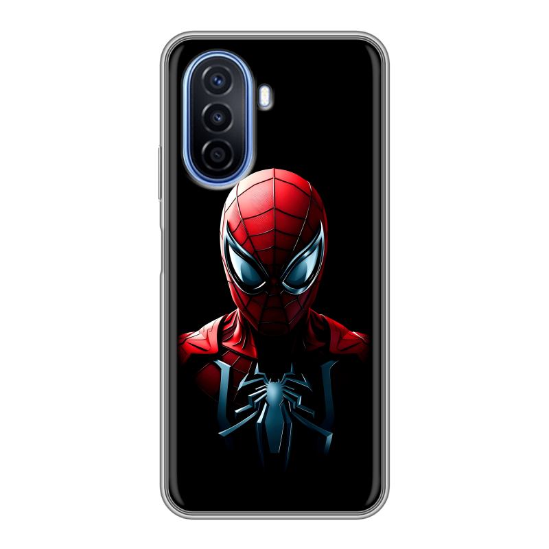 Силиконовый чехол на Huawei Nova Y70 с принтом Spiderman Человек паук Силиконовый чехол на Huawei Nova Y70 с принтом Spiderman Человек паук