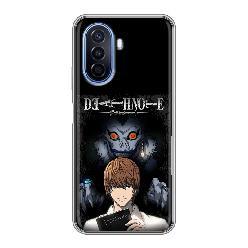 Силиконовый чехол на Huawei Nova Y70 с принтом Death note Тетрадь смерти Силиконовый чехол на Huawei Nova Y70 с принтом Death note Тетрадь смерти
