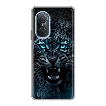 Силиконовый чехол на Huawei Nova 9 SE с принтом Темный леопард Силиконовый чехол на Huawei Nova 9 SE с принтом Темный леопард