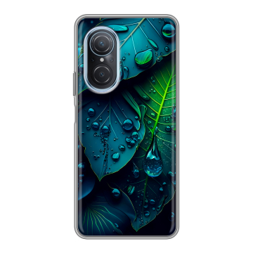 Силиконовый чехол на Huawei Nova 9 SE с принтом Листья Силиконовый чехол на Huawei Nova 9 SE с принтом Листья