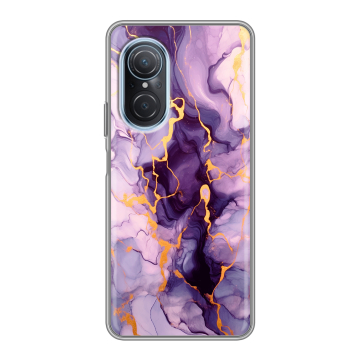 Силиконовый чехол на Huawei Nova 9 SE с принтом Мрамор