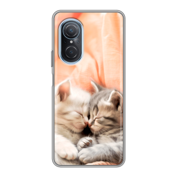 Силиконовый чехол на Huawei Nova 9 SE с принтом Котята Силиконовый чехол на Huawei Nova 9 SE с принтом Котята