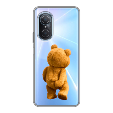 Силиконовый чехол на Huawei Nova 9 SE с принтом Медведь