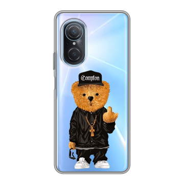 Силиконовый чехол на Huawei Nova 9 SE с принтом Плюшевый медведь