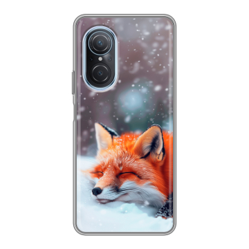 Силиконовый чехол на Huawei Nova 9 SE с принтом лиса