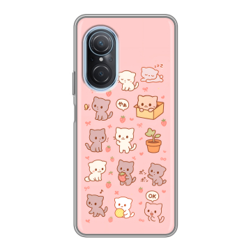 Силиконовый чехол на Huawei Nova 9 SE с принтом Hello Kitty Хелоу Кити Силиконовый чехол на Huawei Nova 9 SE с принтом Hello Kitty Хелоу Кити
