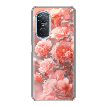 Силиконовый чехол на Huawei Nova 9 SE с принтом Розы цветы