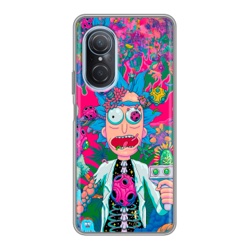 Силиконовый чехол на Huawei Nova 9 SE с принтом Рик и Морти Rick Morty