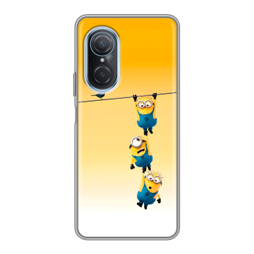Силиконовый чехол на Huawei Nova 9 SE с принтом Миньоны