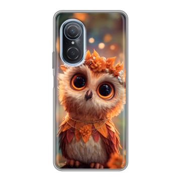 Силиконовый чехол на Huawei Nova 9 SE с принтом Милая сова