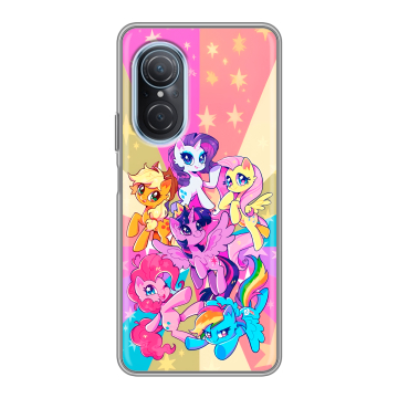 Силиконовый чехол на Huawei Nova 9 SE с принтом My little pony Дружба чудо