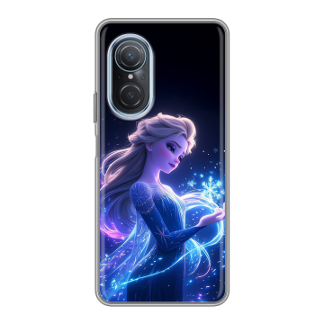 Силиконовый чехол на Huawei Nova 9 SE с принтом Холодное сердце Frozen