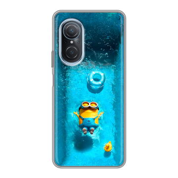 Силиконовый чехол на Huawei Nova 9 SE с принтом Миньоны