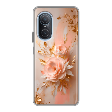 Силиконовый чехол на Huawei Nova 9 SE с принтом женский
