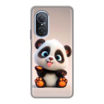 Силиконовый чехол на Huawei Nova 9 SE с принтом милая панда