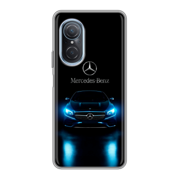 Силиконовый чехол на Huawei Nova 9 SE с принтом Mercedes Мерседес