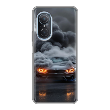 Силиконовый чехол на Huawei Nova 9 SE с принтом BMW БМВ