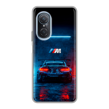 Силиконовый чехол на Huawei Nova 9 SE с принтом BMW БМВ