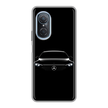 Силиконовый чехол на Huawei Nova 9 SE с принтом Mercedes Мерседес