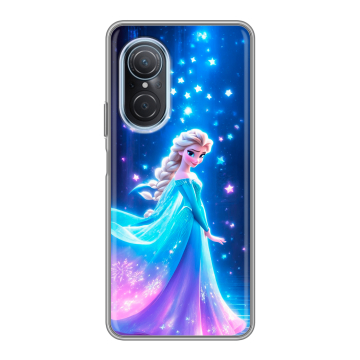 Силиконовый чехол на Huawei Nova 9 SE с принтом Холодное сердце Frozen