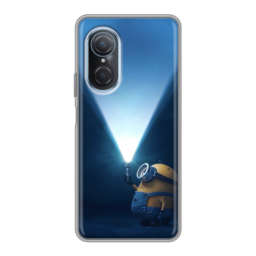 Силиконовый чехол на Huawei Nova 9 SE с принтом Миньоны