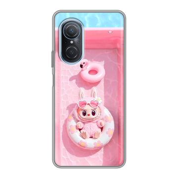 Силиконовый чехол на Huawei Nova 9 SE с принтом Labubu Лабубу