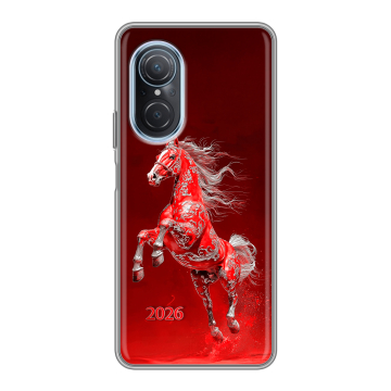 Силиконовый чехол на Huawei Nova 9 SE с принтом Новый год
