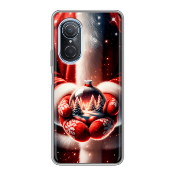 Силиконовый чехол на Huawei Nova 9 SE с принтом Новый год