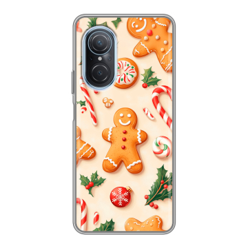 Силиконовый чехол на Huawei Nova 9 SE с принтом Новый год