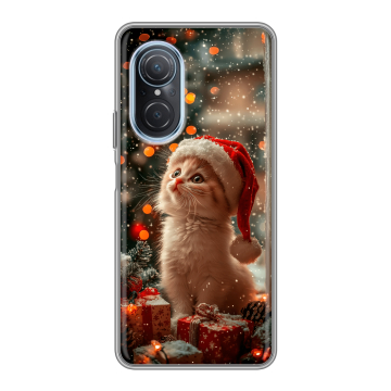 Силиконовый чехол на Huawei Nova 9 SE с принтом Новый год