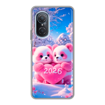Силиконовый чехол на Huawei Nova 9 SE с принтом Новый год