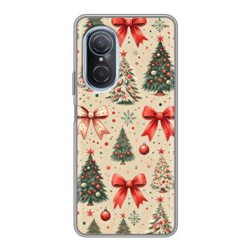 Силиконовый чехол на Huawei Nova 9 SE с принтом Новый год
