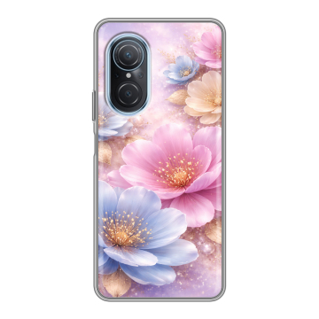 Силиконовый чехол на Huawei Nova 9 SE с принтом женский