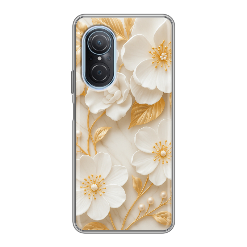 Силиконовый чехол на Huawei Nova 9 SE с принтом Цветы Силиконовый чехол на Huawei Nova 9 SE с принтом Цветы