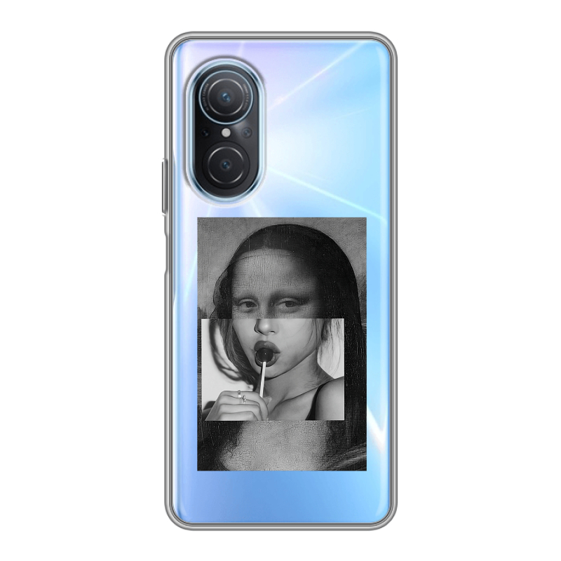 Силиконовый чехол на Huawei Nova 9 SE с принтом Мона Лиза Силиконовый чехол на Huawei Nova 9 SE с принтом Мона Лиза