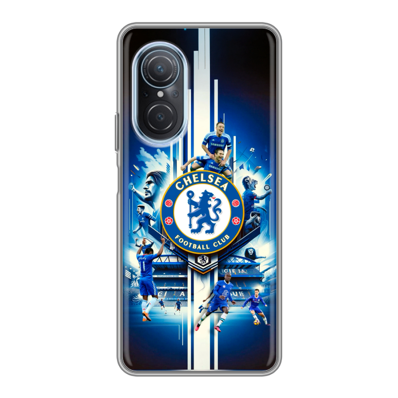Силиконовый чехол на Huawei Nova 9 SE с принтом Chelsea Челси Силиконовый чехол на Huawei Nova 9 SE с принтом Chelsea Челси
