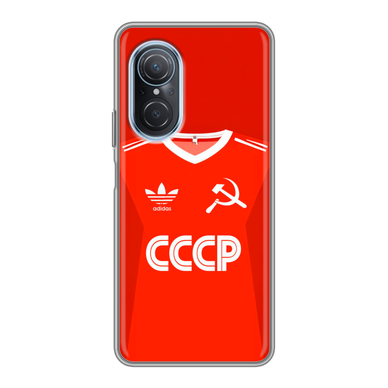 Силиконовый чехол на Huawei Nova 9 SE с принтом Флаг Герб СССР Силиконовый чехол на Huawei Nova 9 SE с принтом Флаг Герб СССР