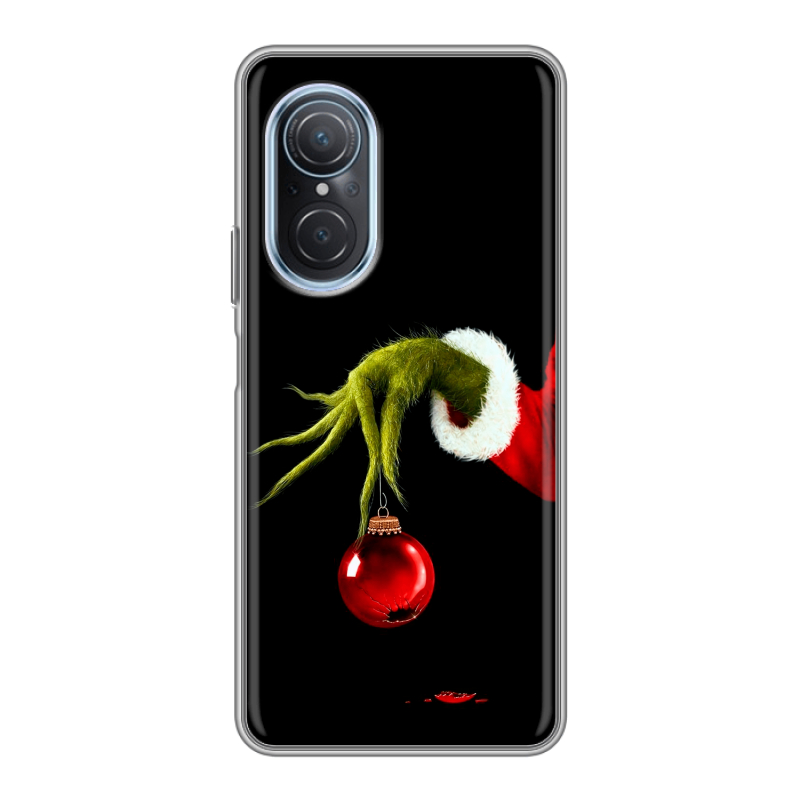 Силиконовый чехол на Huawei Nova 9 SE с принтом Новый год Гринч Силиконовый чехол на Huawei Nova 9 SE с принтом Новый год Гринч