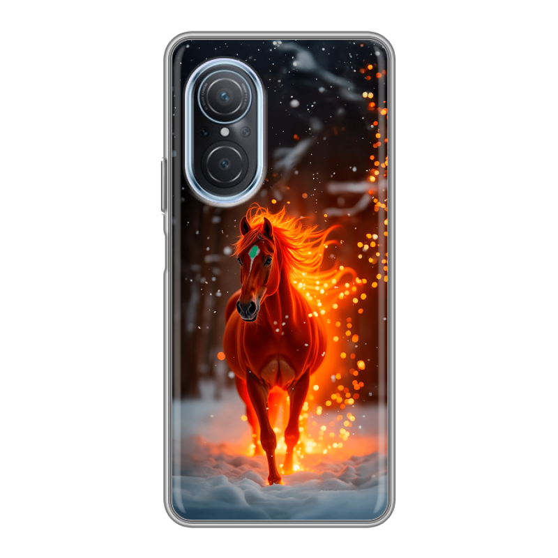 Силиконовый чехол на Huawei Nova 9 SE с принтом Новый год Силиконовый чехол на Huawei Nova 9 SE с принтом Новый год
