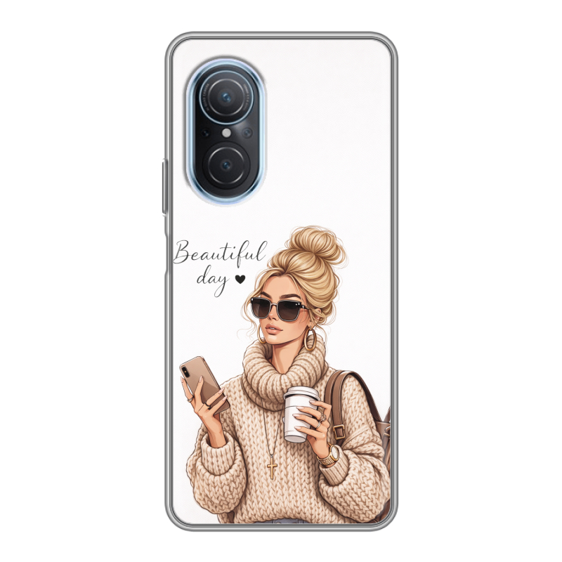 Силиконовый чехол на Huawei Nova 9 SE с принтом женский Силиконовый чехол на Huawei Nova 9 SE с принтом женский