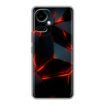 Силиконовый чехол на Tecno Camon 19 с принтом Яркие абстракции
