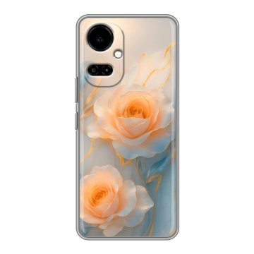 Силиконовый чехол на Tecno Camon 19 с принтом Женский
