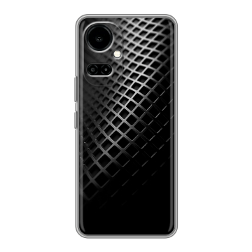 Силиконовый чехол на Tecno Camon 19 с принтом Текстура металла Силиконовый чехол на Tecno Camon 19 с принтом Текстура металла