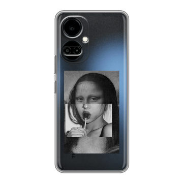 Силиконовый чехол на Tecno Camon 19 с принтом Мона Лиза