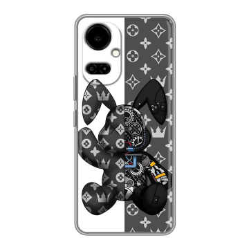 Силиконовый чехол на Tecno Camon 19 с принтом Луи робот