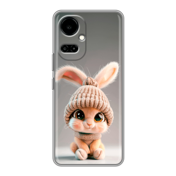 Силиконовый чехол на Tecno Camon 19 с принтом Кролик Силиконовый чехол на Tecno Camon 19 с принтом Кролик